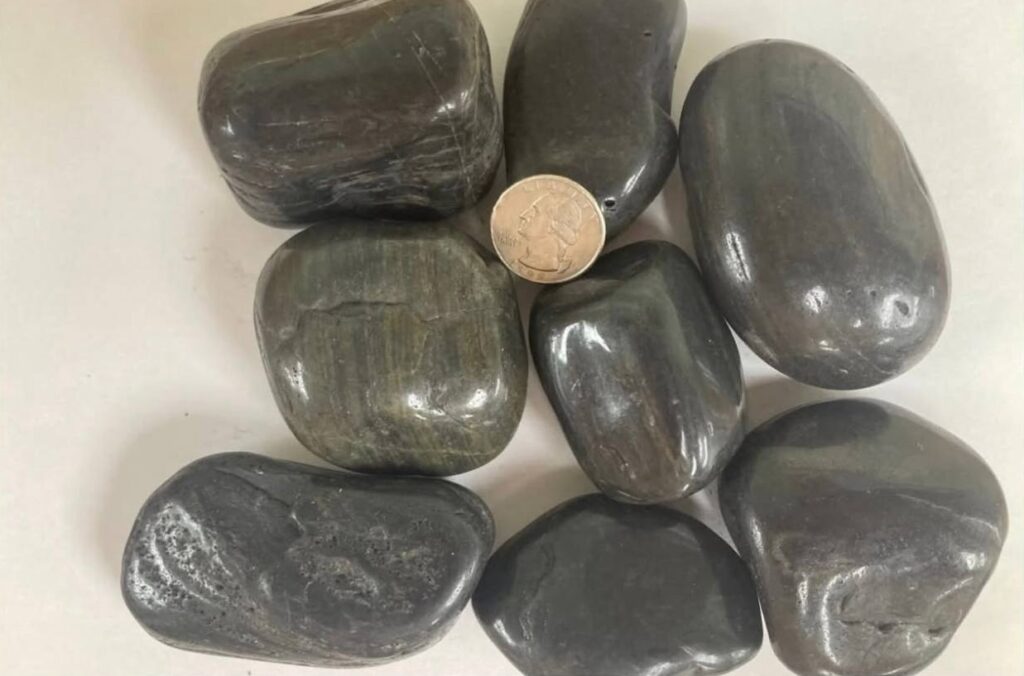 Polished Black Pebble